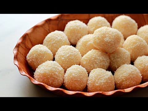Coconut Laddoos | Nariyal Ladoo | Coconut Ladoo Using Condensed Milk
