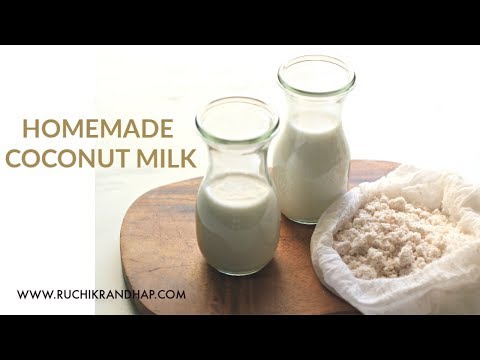 How to Make Coconut Milk | Homemade Coconut Milk | How To Make Thick and Thin Coconut Milk