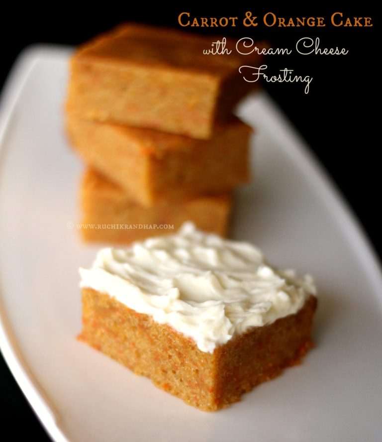 Carrot &amp; Orange Cake Ruchik Randhap