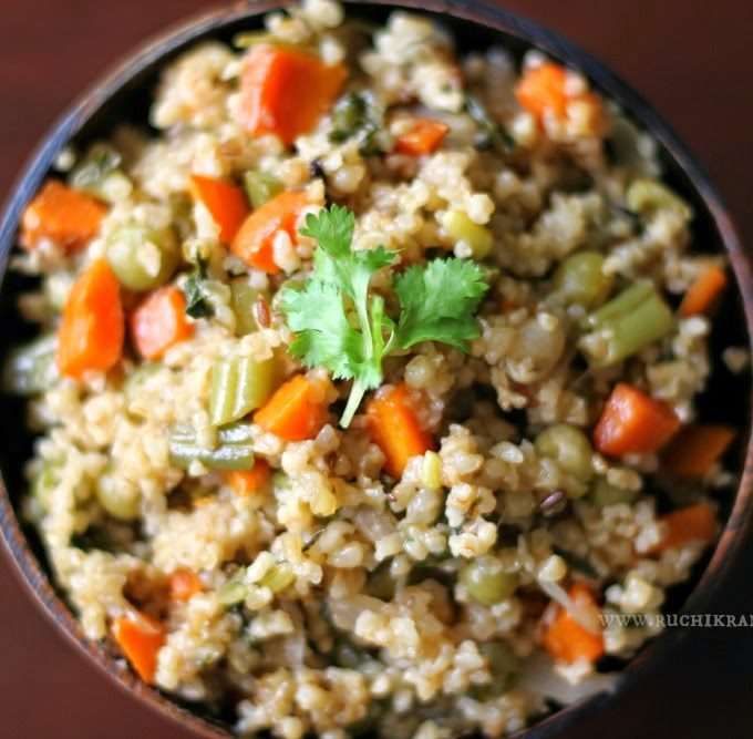 Lapsi/Dalia (Broken Wheat) Pulao / Upma / Porridge