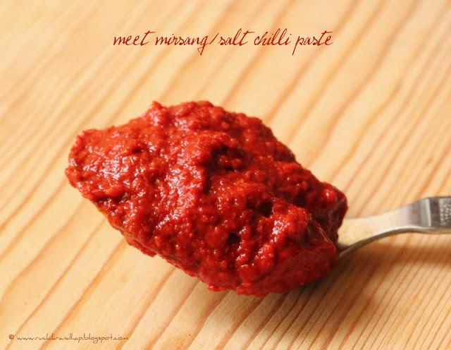 Meet Mirsang/Puli Munchi (Salt & Chilli Paste)