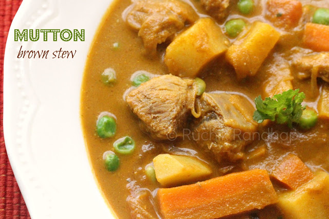 Mutton Brown Stew (Without Coconut)