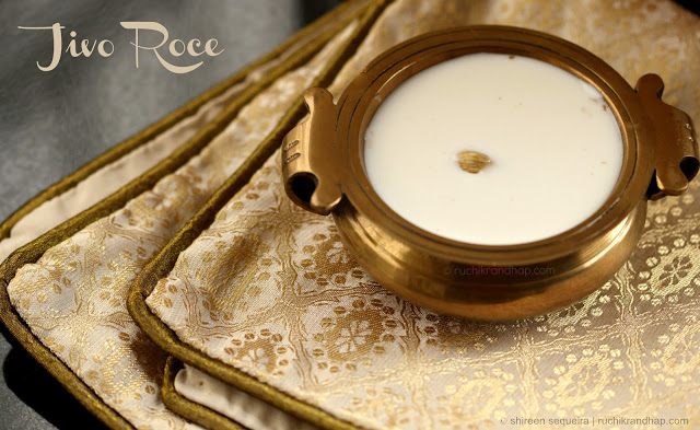 jivo roce (sweetened coconut milk) – monthi feast special