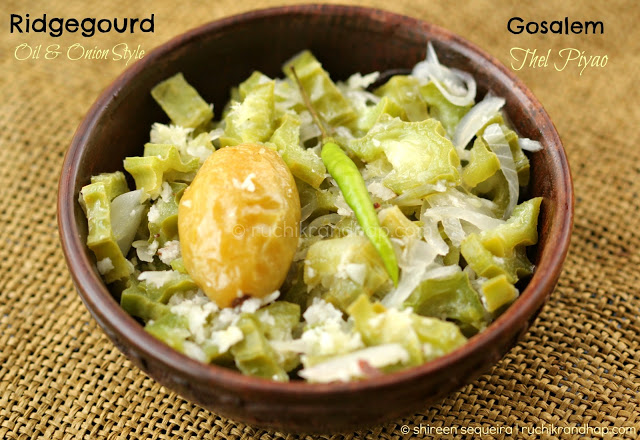 gosalem thel piyao (ridge gourd oil & onion style)