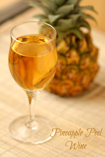 Pineapple Peel Wine