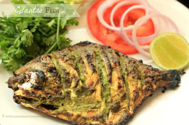 Cilantro Fish ~ When Hubby Cooks!