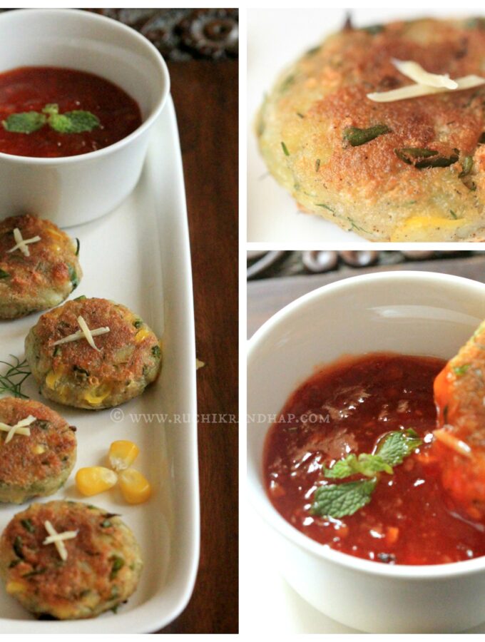 Herbed Potato & Corn Tikkis