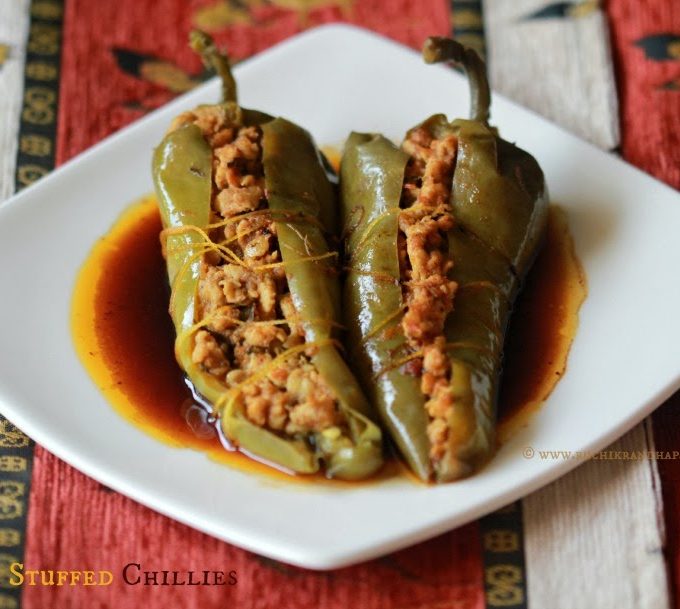 Mince Stuffed Chillies (Keema Bhari Mirch)