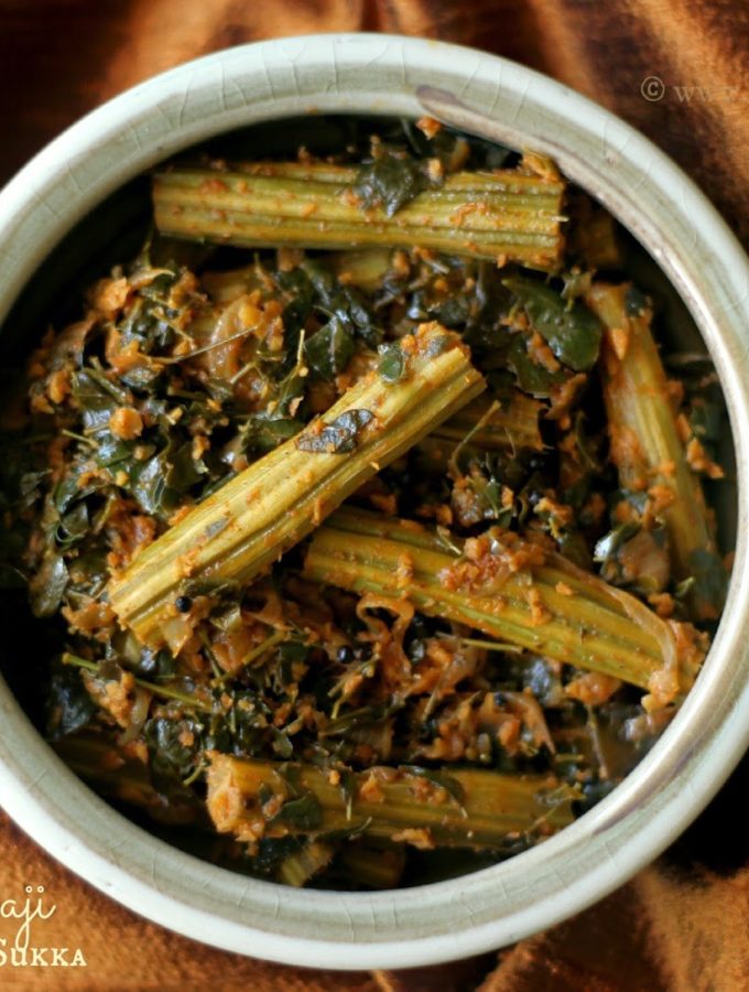 Muska Baji ~ Drumstick Leaves Sukhe