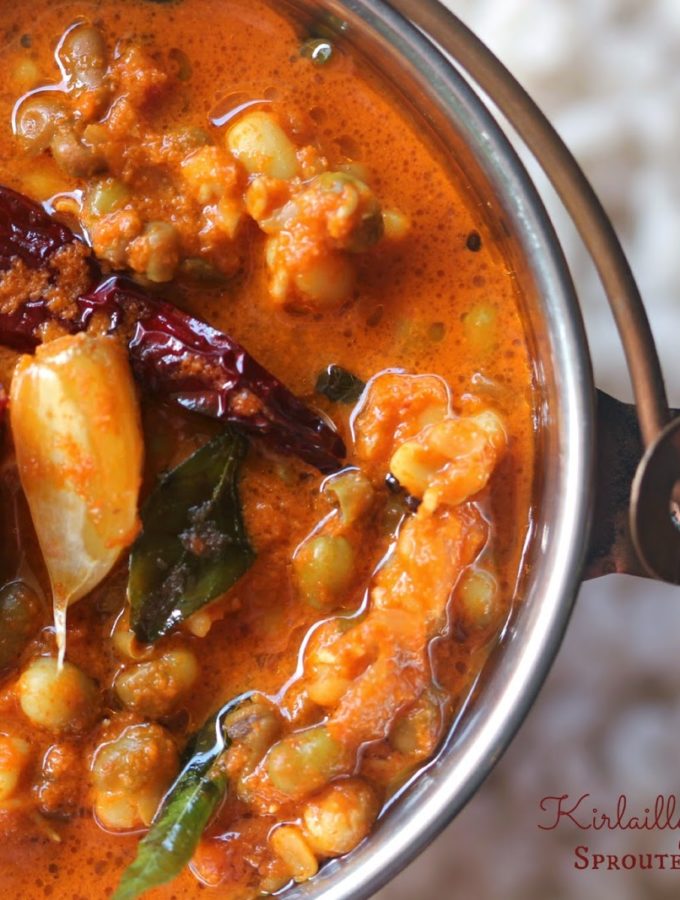 Padengi Ghassi ~ Sprouted Mung Bean Curry