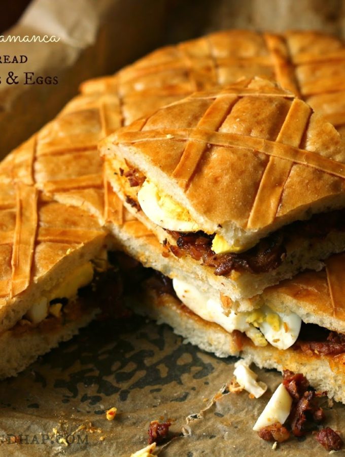 Hornazo De Salamanca ~ Spanish Easter Bread Stuffed with Sausages & Eggs #Breadbakers