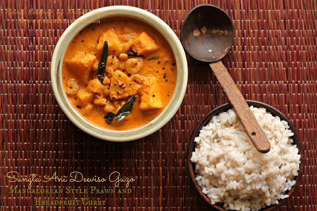 sungta ani deeviso guzo – mangalorean style prawn and breadfruit curry