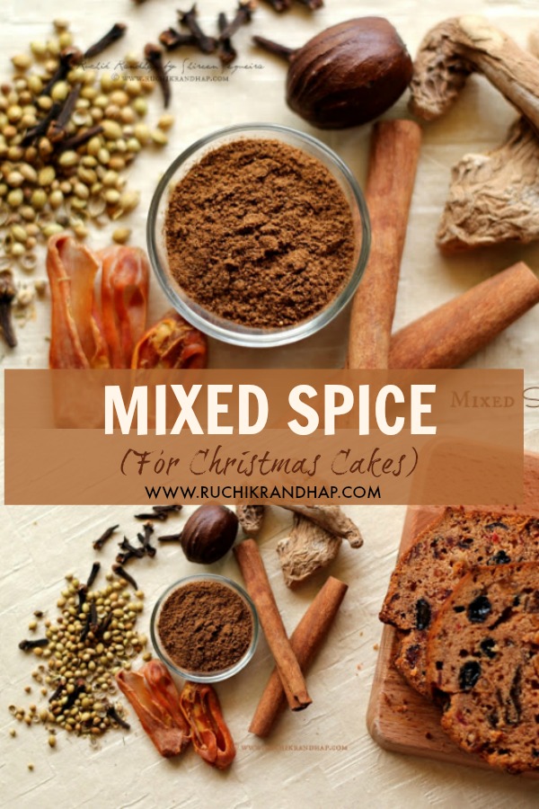 Mixed Spice Spice Mix for Christmas Cakes + Video! Ruchik Randhap
