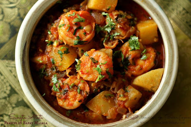 Sungta Atati ~ Prawns in Bafat Masala