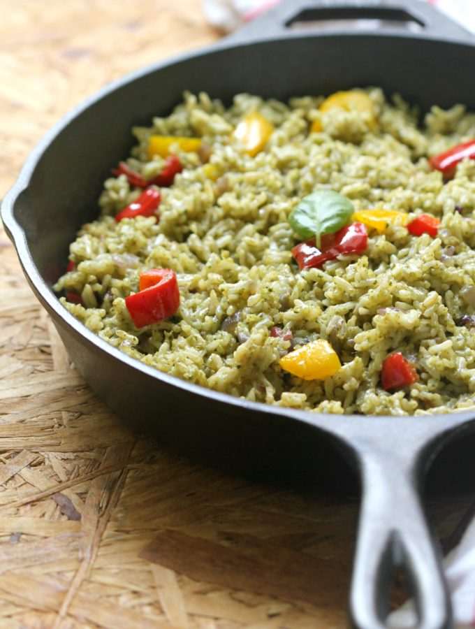 Pesto & Bell Pepper Rice