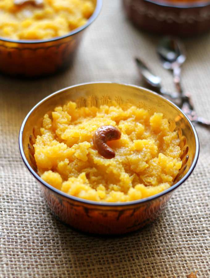 Mango Sheera with Condensed Milk