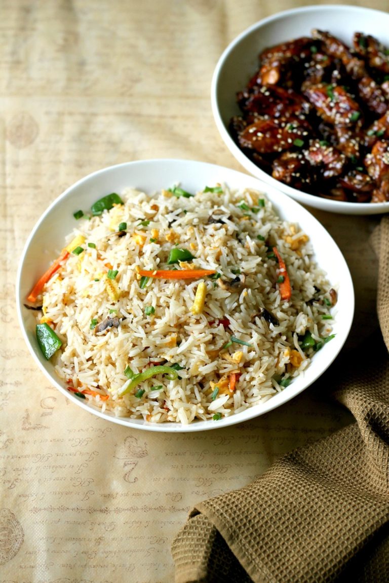 Mixed Vegetable Fried Rice (With or Without Egg) Ruchik Randhap