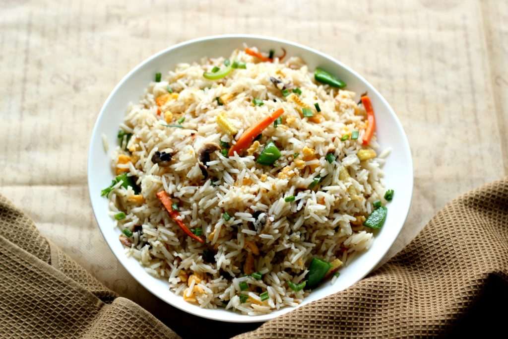Mixed Vegetable Fried Rice (With or Without Egg) Ruchik Randhap