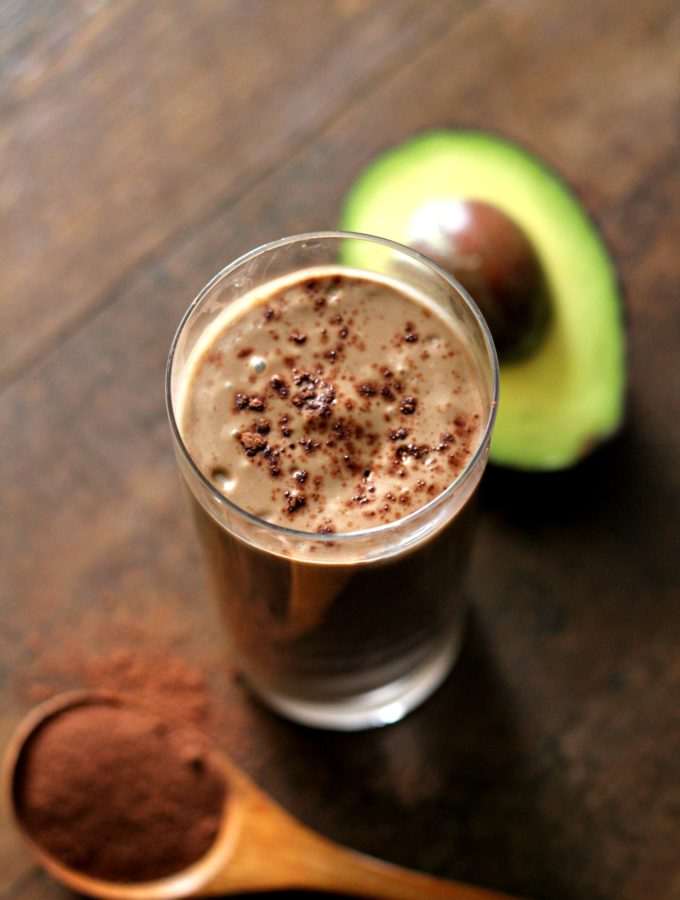 Chocolate & Avocado Smoothie ~ With Vegan Options
