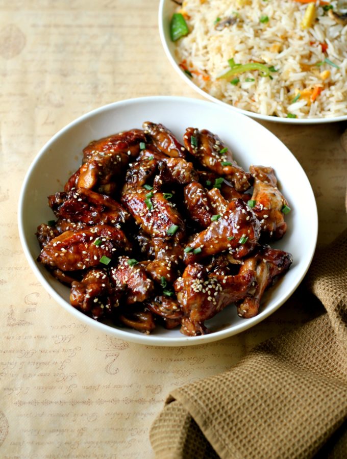 Sticky Sesame Chicken Wings