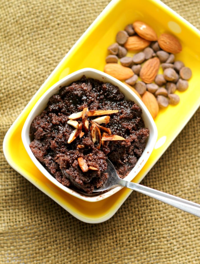 Chocolate Sheera – Semolina Pudding Using Condensed Milk