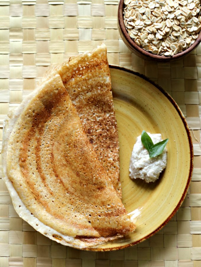 Oats Dosa – No Fermentation Required