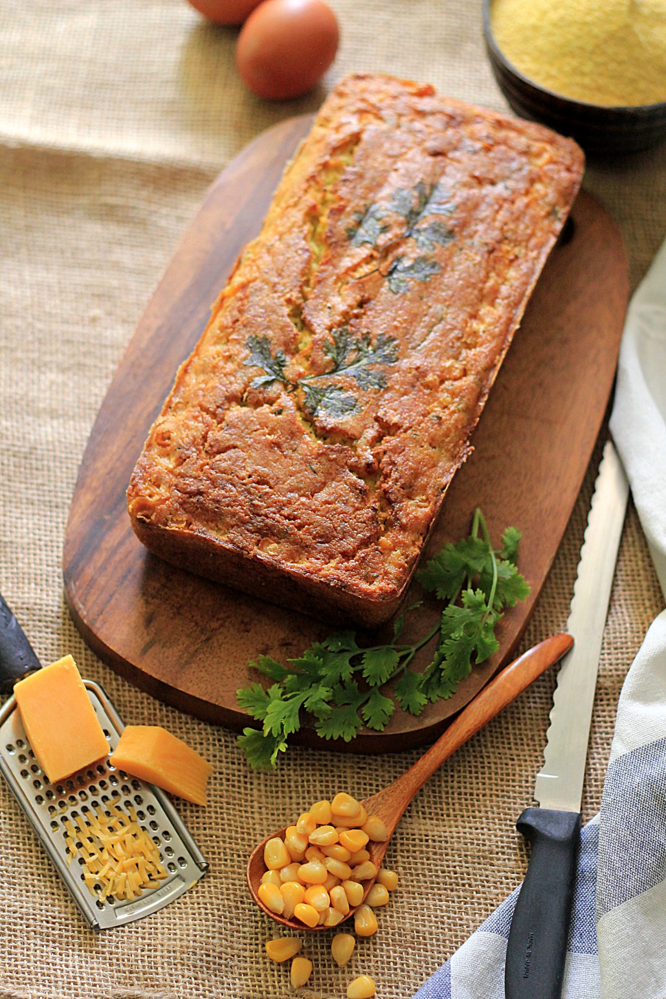 Zucchini Cornbread Savory Cornbread Ruchik Randhap