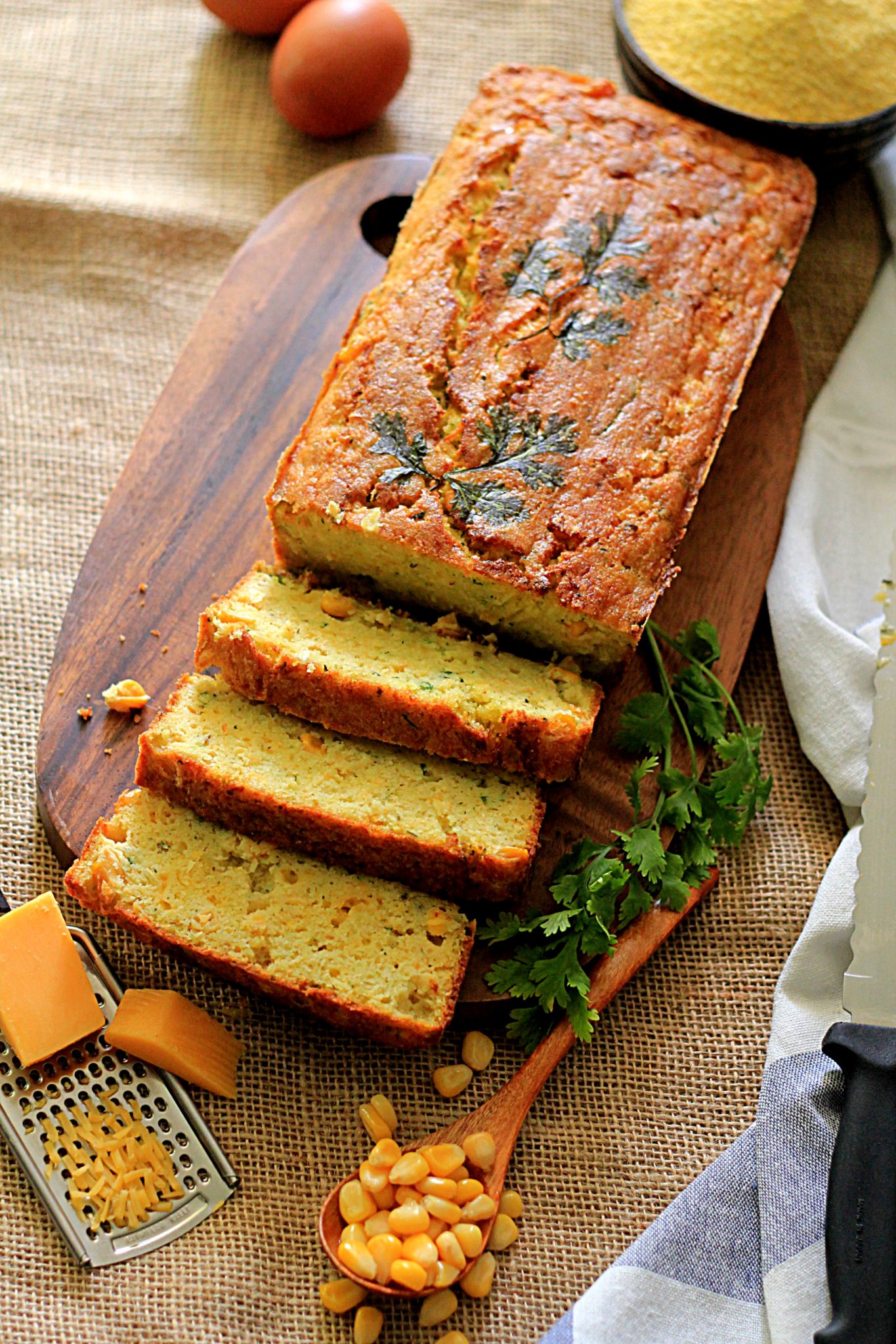 Zucchini Cornbread Savory Cornbread Ruchik Randhap